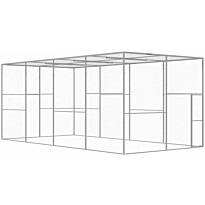 Kissahäkki 6x3x2,5 m galvanoitu teräs