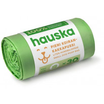 Koirankakkapussi Hauska, sangaton, vihreä, 200x300, 2l, 30kpl