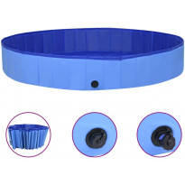 Kokoontaitettava koiran uima-allas sininen 300x40 cm PVC