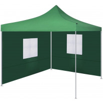 Kokoontaitettava teltta 2:lla seinällä 3x3 m vihreä
