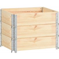 Korotetut kukkalaatikot 3 kpl 60x80 cm täysi mänty