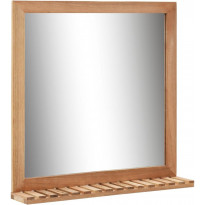 Kylpyhuoneen peili pähkinäpuu 60x12x62 cm