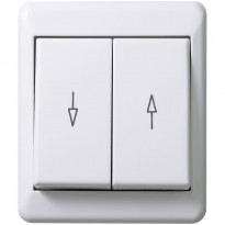 Kytkin ELKO RS Nordic 2-kytkin IP21 pinta-asenteinen, RL, kirkkaan valkoinen