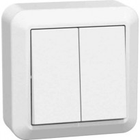 Kytkin Gelia Connect 2 Home, 5/kruunu, pinta-asennus, 16A, valkoinen