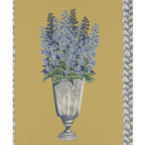 Tapetti Långelid/Von Brömssen Delphinium, sinapinkeltainen