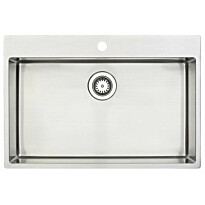 Keittiöallas Lavabo Kubus 720 Soft, 740x500mm, ruostumaton teräs 