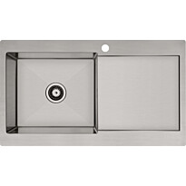 Keittiöallas Lavabo Kubus 900 L Soft, 900x510mm, ruostumaton teräs