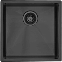 Keittiöallas Lavabo Kubus 400 Soft Shadow, 440x440mm, ruostumaton teräs PVD, musta kromi