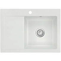 Keittiöallas Lavabo Mera 70, 700x510mm, oikea, keramiikka, valkoinen/kromi