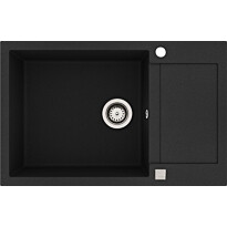 Keittiöallas Lavabo Saturn 790, 780x500 mm, komposiitti, mattamusta, eri värejä