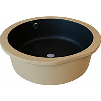 Pesuallas Lavabo Gino Ø40, Ø400mm, mattamusta 