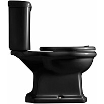 WC-istuin Lavabo Retro Monoblocco, P-lukko, musta