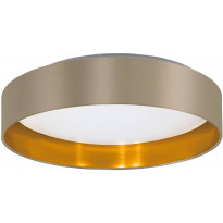 LED-Kattovalaisin Eglo Maserlo 2, Ø38cm, ruskeanharmaa