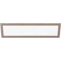 LED-Kattovalaisin Eglo Piglionasso, 124,5x34,5cm, tummanruskea puu