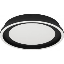 LED-Plafondi Eglo Calagrano, Ø38cm, värivaihto + kaukosäädin, musta/valkoinen