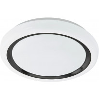 LED-Plafondi Eglo Capasso, valkoinen/musta, eri kokoja