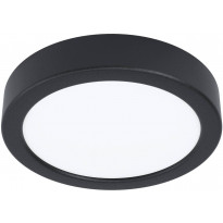 LED-Plafondi Eglo Fueva 5, 3000K, musta, pyöreä, pinta-asennettava, vaihdettava LED, eri kokoja