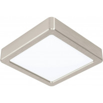 LED-Plafondi Eglo Fueva 5, 3000K, harjattu teräs, pinta-asennettava, vaihdettava LED, eri kokoja