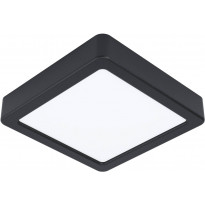 LED-Plafondi Eglo Fueva 5, 3000K, musta, pinta-asennettava, vaihdettava LED, eri kokoja