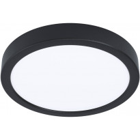 LED-Plafondi Eglo Fueva 5, 3000K, musta, pyöreä, pinta-asennettava, himmennin, vaihdettava LED, eri kokoja