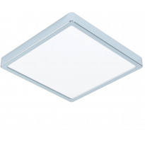 LED-Plafondi Eglo Fueva 5, 28,5x28,5cm, 3000K, kromi, pinta-asennettava