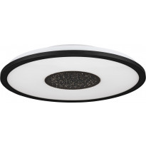 LED-Plafondi Eglo Marmorata, Ø45cm, musta/valkoinen