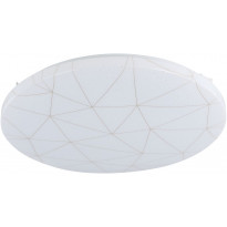 LED-Plafondi Eglo Rende, 19.5W, Ø38cm, valkoinen/kulta