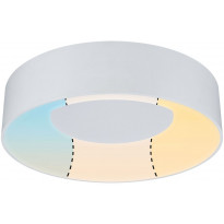 LED-Plafondi Paulmann Casca, IP44, himmennettävä, valkoinen, eri kokoja