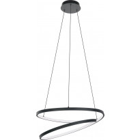 LED-Riippuvalaisin Eglo Ruotale, 37W, Ø55cm, musta/valkoinen