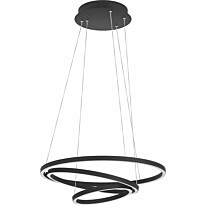 LED-Riippuvalaisin Eglo connect.z Lobinero-z, 43.2W, Ø58cm, musta/valkoinen, Verkkokaupan poistotuote