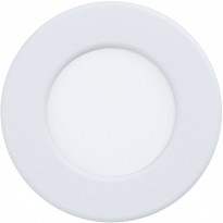 LED-Upotettava plafondi Eglo Fueva 5, Ø8,6cm, 3000K, valkoinen, pyöreä, vaihdettava LED