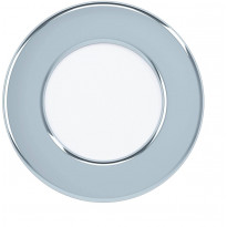 LED-Upotettava plafondi Eglo Fueva 5, Ø8,6cm, 4000K, kromi, pyöreä