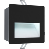 LED-Upotettava ulkovalaisin Eglo Aracena, 14x14cm, musta