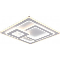 LED-plafondi Trio Mita, 51,5x51,5cm, mattavalkoinen