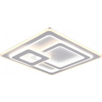 LED-plafondi Trio Mita, 51,5x51,5cm, mattavalkoinen