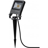 LED-valonheitin Ledvance Endura Garden Flood Spike 10W, 3000K, tummanharmaa