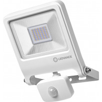 LED-valonheitin Ledvance Endura Flood 30W, 3000K, valkoinen, liiketunnistin