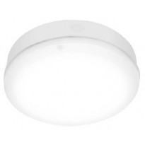 LED-plafondi Ledvance Bulkhead, Ø250mm, 3000K, IP65, valkoinen