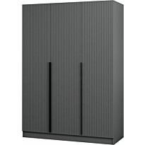 Vaatekaappi Linento Furniture Kale 2287 210x135cm antrasiitti