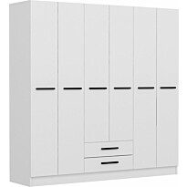 Vaatekaappi Linento Furniture Polo 180x180cm valkoinen