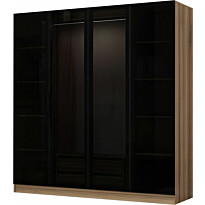 Vaatekaappi Linento Furniture Kale 7648 210x180cm puu/harmaa