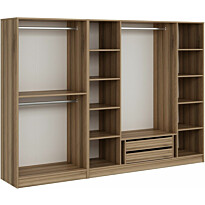 Walk-in closet Linento Furniture Kale 7670 210x270cm ruskea