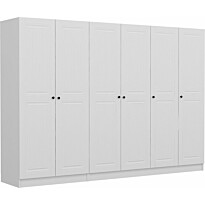 Vaatekaappi Linento Furniture Kale 4774 210x270cm valkoinen