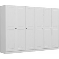 Vaatekaappi Linento Furniture Kale 4775 210x270cm valkoinen