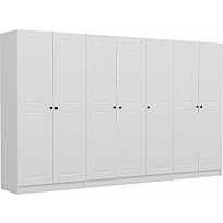 Vaatekaappi Linento Furniture Kale Mebran 4012 190x315cm valkoinen