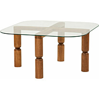 Sohvapöytä Linento Furniture Kei pähkinä/kirkas
