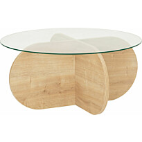 Sohvapöytä Linento Furniture Bubble tammi/kirkas