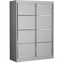 Vaatekaappi liukuovilla Linento Furniture Stella, valkoinen