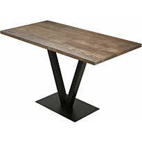 Ruokapöytä Linento Furniture Sun pähkinä/musta