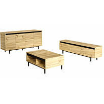 Huonekalusetti Linento Furniture LV34-KL tammi/musta